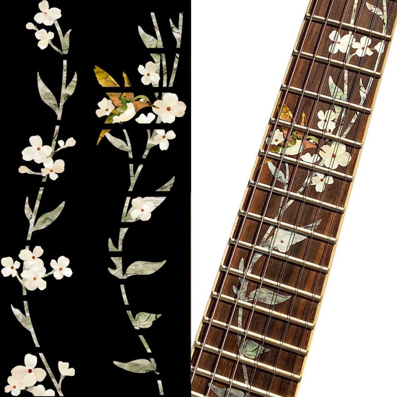 Inlaystickers Inlay Sticker Fret Markers for Guitars  Tree of Life wHummingbird FT055TLHM 
