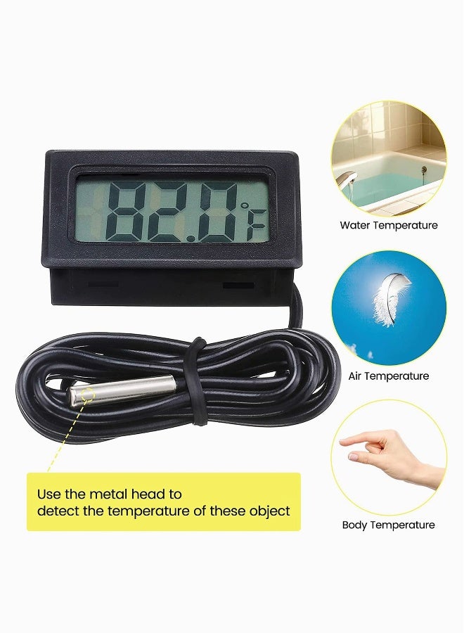 سخان مياه غاطس، سخان دلو كهربائي محمول مع غطاء من الفولاذ المقاوم للصدأ، سخان مياه غاطس مع ترمومتر رقمي لحمام السباحة وحوض الاستحمام، غمر كامل أثناء الاستخدام - Image 3