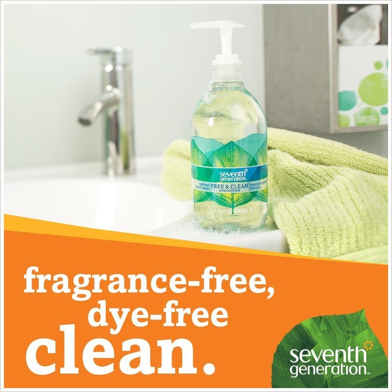 Seventh Generation Hand Wash, Free and Clean, 12 Ounce (Pack of 6) - Image 1
