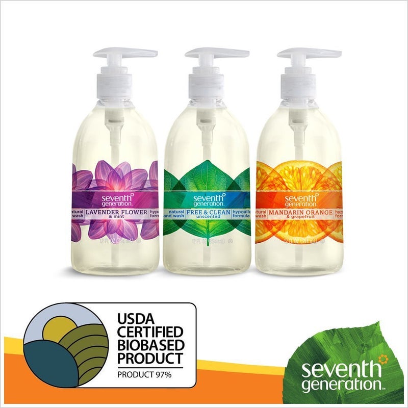 Seventh Generation Hand Wash, Free and Clean, 12 Ounce (Pack of 6) - Image 3