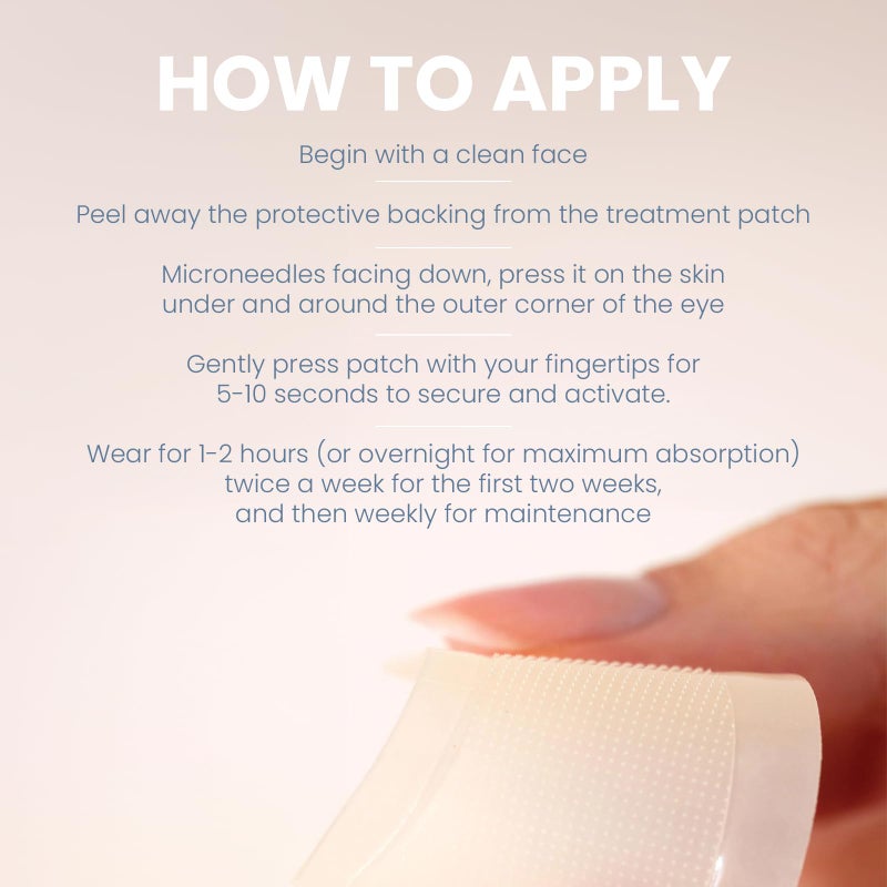 skyn ICELAND Dissolving Microneedle Under Eye Patches with 39% Hyaluronic Acid and Peptides, No Slip Overnight Eye Mask for Fine Lines, Wrinkles and Firming, Vegan, All Skin Types, 5 Pairs - Image 4