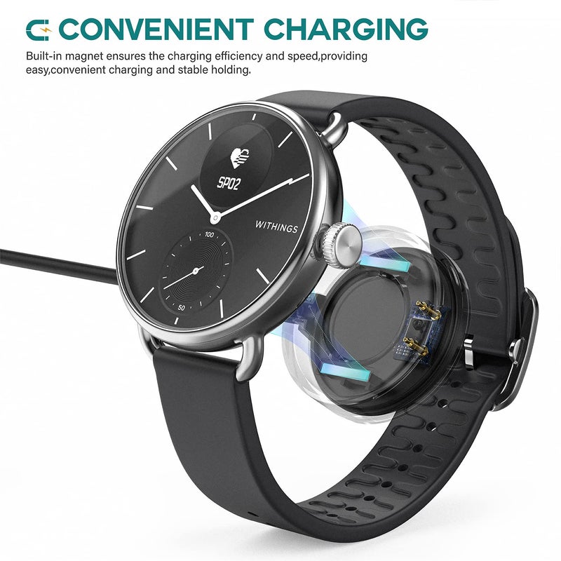 TUSITA Magnetic Charger Compatible with Withings Scanwatch | Scanwatch Horizon Smart Watch - 1M - Image 2