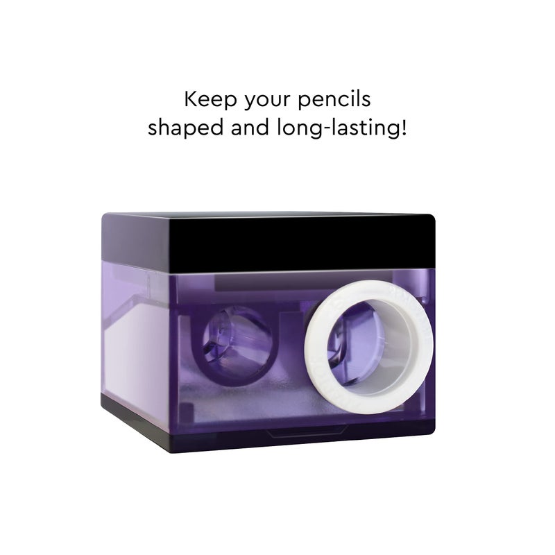 Kokie Makeup Pencil Sharpener for Lip, Eyebrow, and Eyeliner Pencil, Made in German Stainless Steel Blade, Size-Adjusting Adapter, Cleaning Stick - Image 5