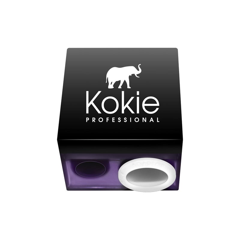 Kokie Makeup Pencil Sharpener for Lip, Eyebrow, and Eyeliner Pencil, Made in German Stainless Steel Blade, Size-Adjusting Adapter, Cleaning Stick - Image 1