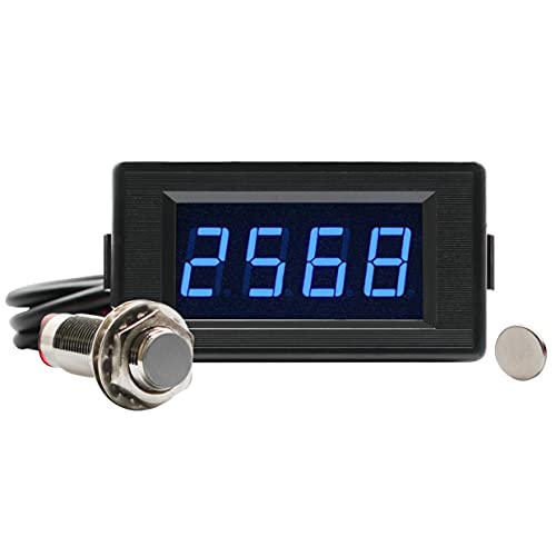 DIGITEN DC 12V 24V 4 Digital Blue LED Counter Meter Up Down+Hall Proximity Switch Sensor - Image 2