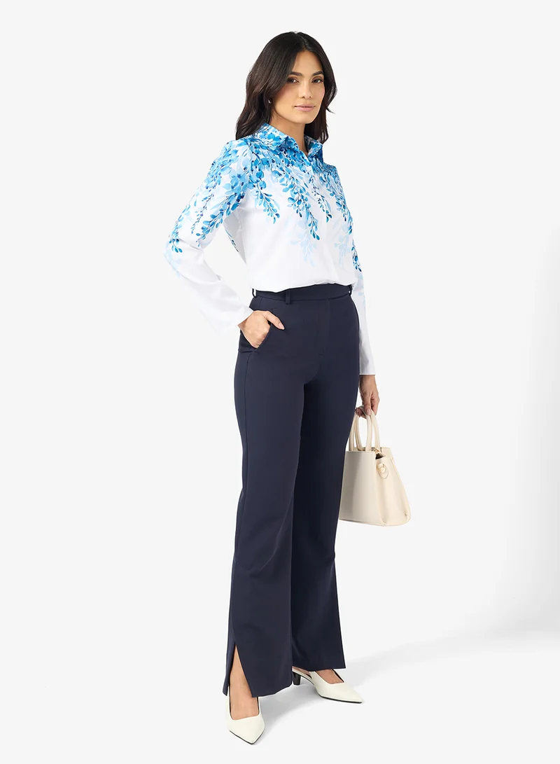ELLA Printed Button Down Shirt