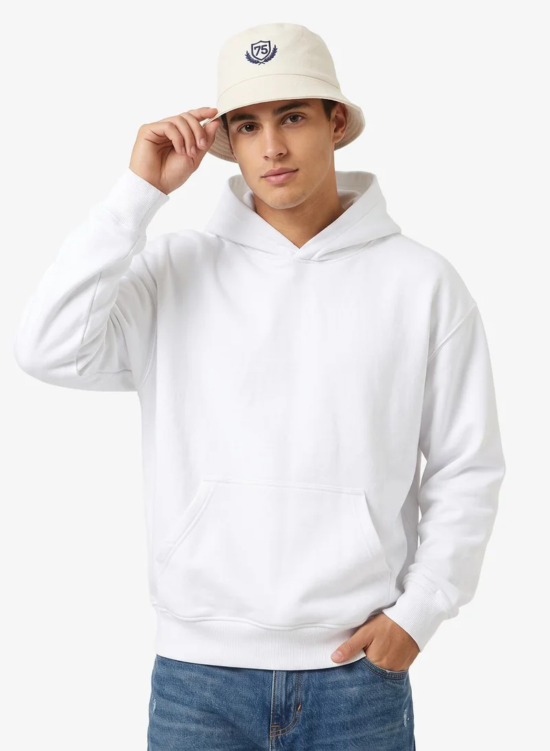 Seventy Five Oversized Basic Graphic Hoodie