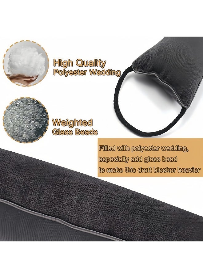 36 Inch Under Door Draft Stopper - Weighted Door Draft Blocker Bottom Door Noise & Air Reducer - Image 3