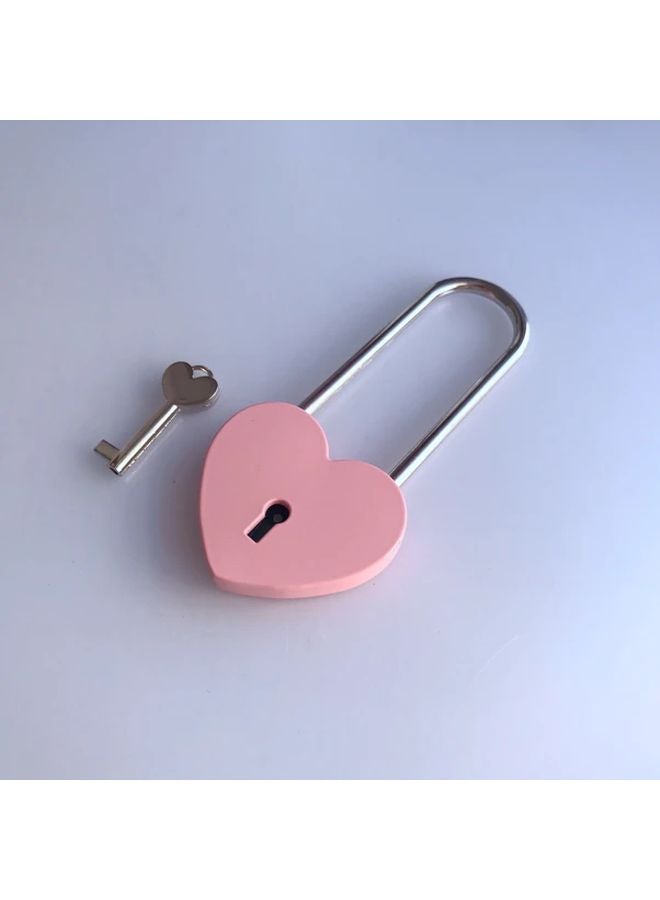 White Heart Lock And Key Set Romantic Couples Wedding Anniversary Valentine Gift - Image 3