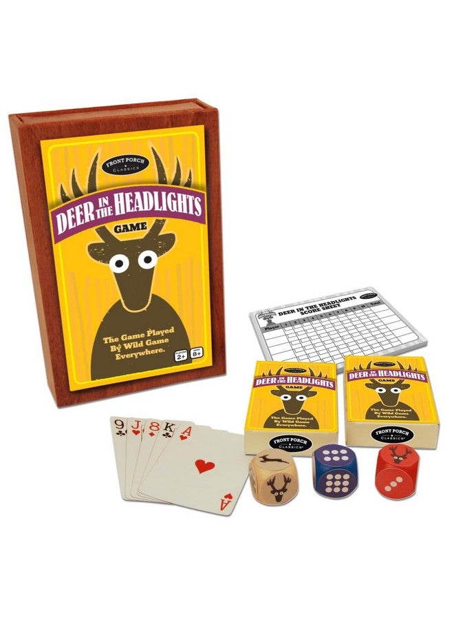 Front Porch Classics Deer In The Headlights The Card & Dice Game played by Wild Game Everywhere for Ages 5 and Up - Image 1