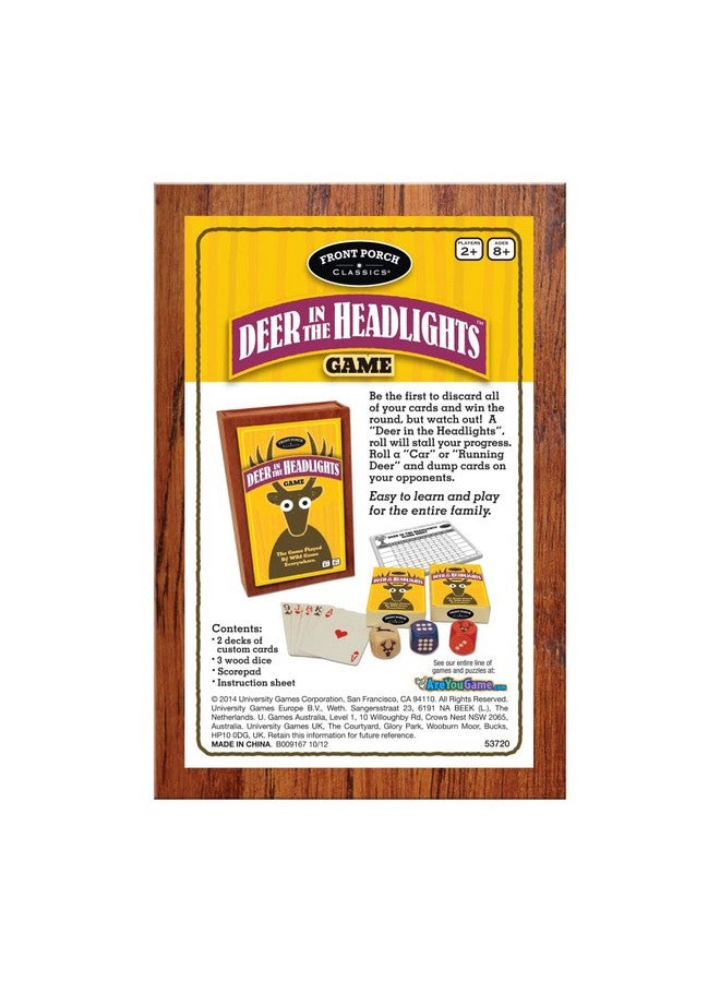 Front Porch Classics Deer In The Headlights The Card & Dice Game played by Wild Game Everywhere for Ages 5 and Up - Image 2