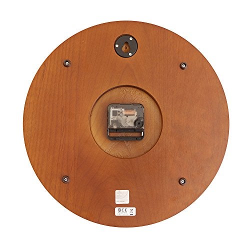 Seiko Wall Clock (28.2 cm x 28.2 cm x 4.4 cm, Brown, QXA144BN), Abstract, Wood - Image 3