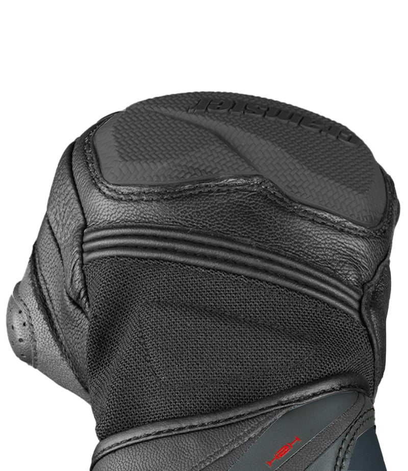 Cramster K2K Gloves - Full Gauntlet Motorcycle Racing Leather Gloves | Impact Protection | Scaphoid Protection | Abrasion Resistance €“ Black, Medium - Image 5
