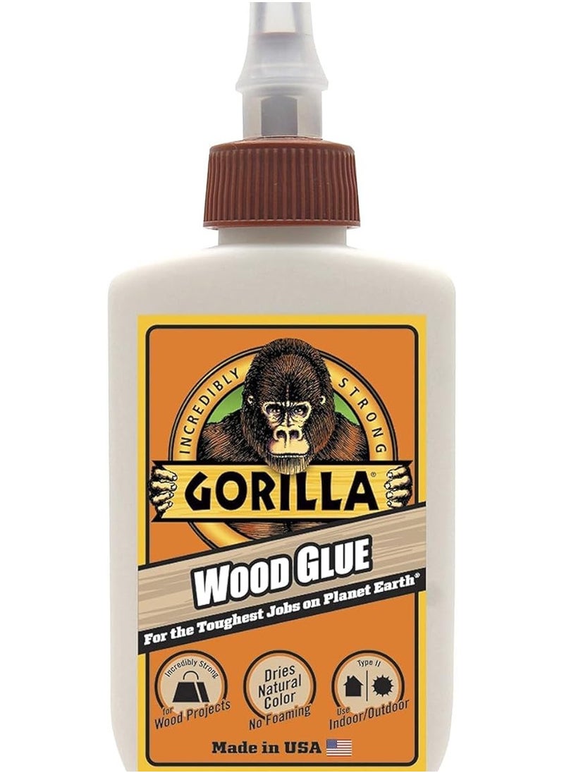 Gorilla Gorilla Wood Glue, 4 Ounce Bottle, (Pack of 1)  - Image 1