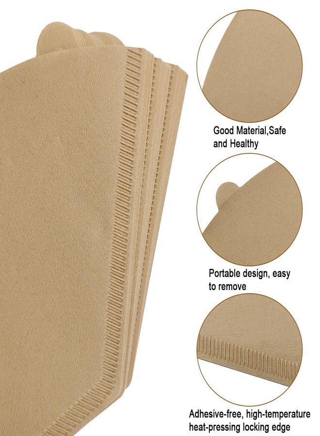 XYQMLY Coffee Filter #2, 100 Count 2-6 Cup Cone Unbleached Disposable Filters with White Brush,Compatible with Pour Over Coffee Maker - Image 4