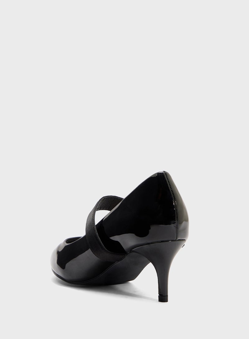 Spot-On Mary-Jane Pointed Pump  - Image 3