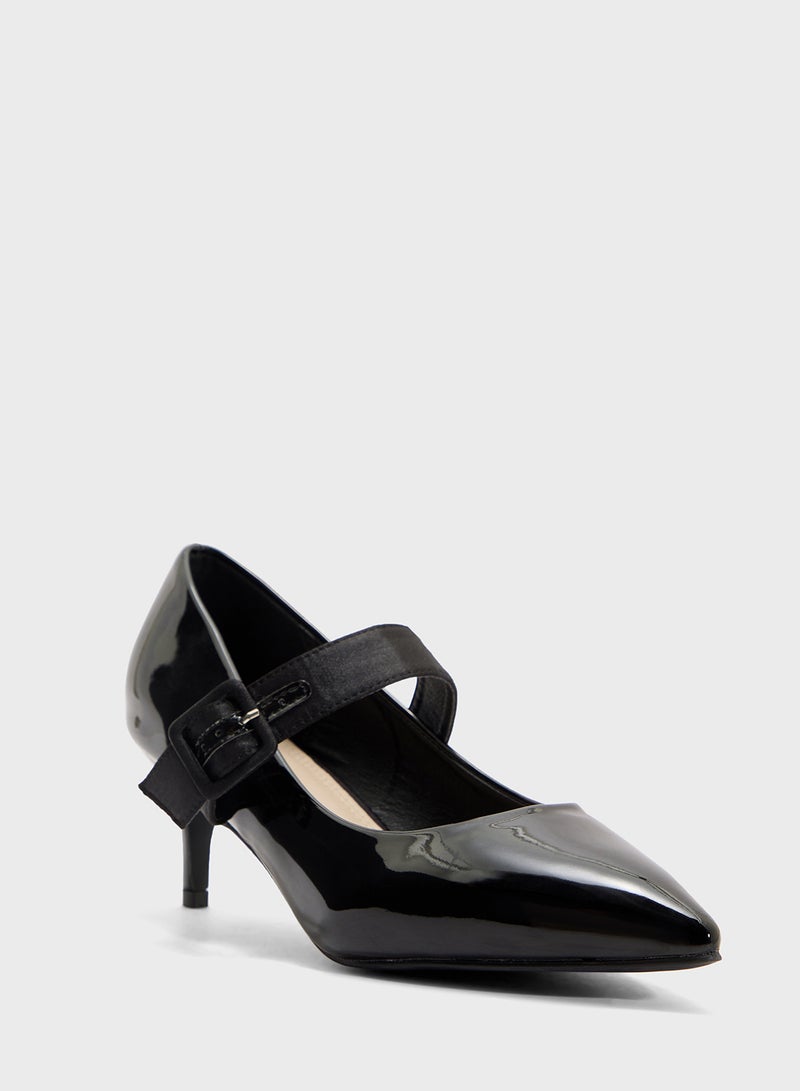 Spot-On Mary-Jane Pointed Pump  - Image 2