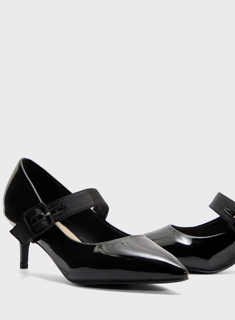 Spot-On Mary-Jane Pointed Pump  - Image 4