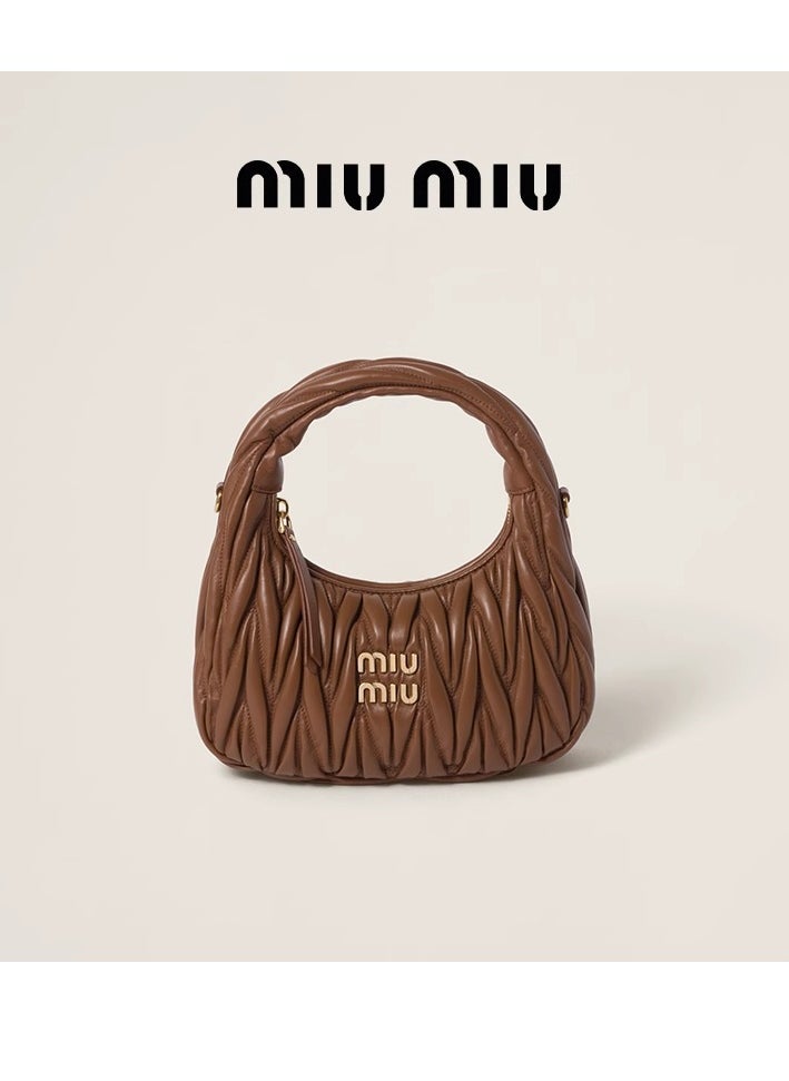 MIU - MIU Wander nappa leather hobo Shoulder Bag - Image 1