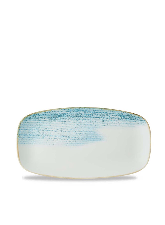 Homespun Accents Aquamarine  Chefs Oblong Plate 11