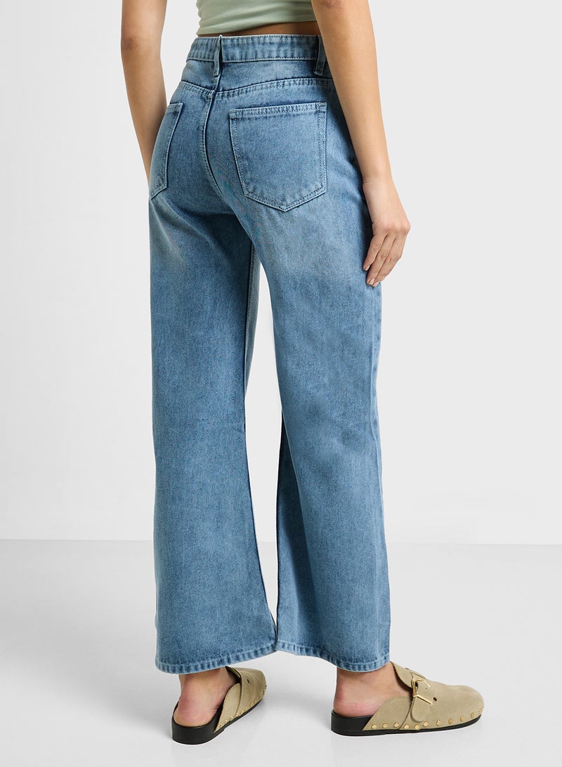 Ginger Mid Rise Straight Fit Jeans  - Image 3