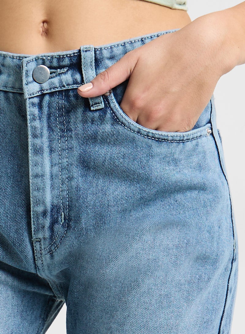 Ginger Mid Rise Straight Fit Jeans  - Image 4