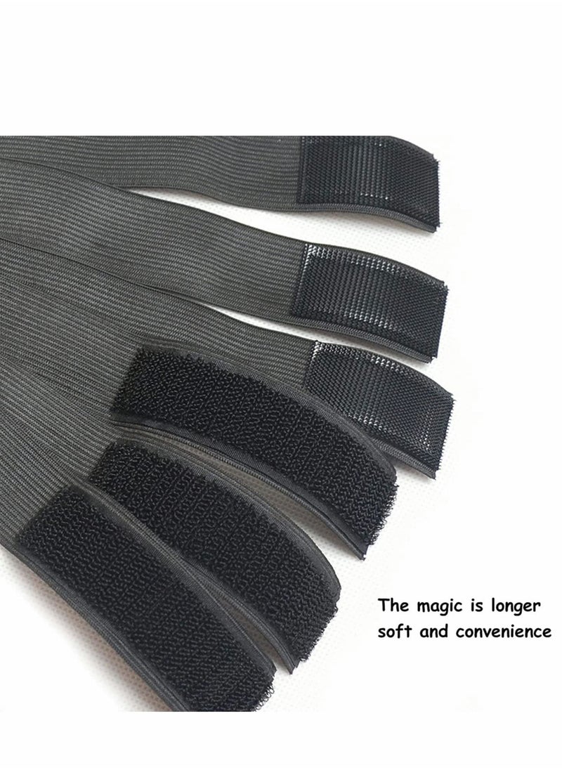 Y&D Elastic Bands for Wig Edges Lace Melting Keeping Wigs in Placee Edge Wrap to Lay Lastic Band Frontal Melt(60cm L x 3.5cm W, Black) 4PCS  - Image 4