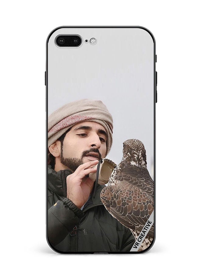 VR CREATIVE Protective Case Cover For Apple iPhone 7 Plus/8 Plus Sheikh Hamdan Loving His Eagle Design Multicolour - Image 1