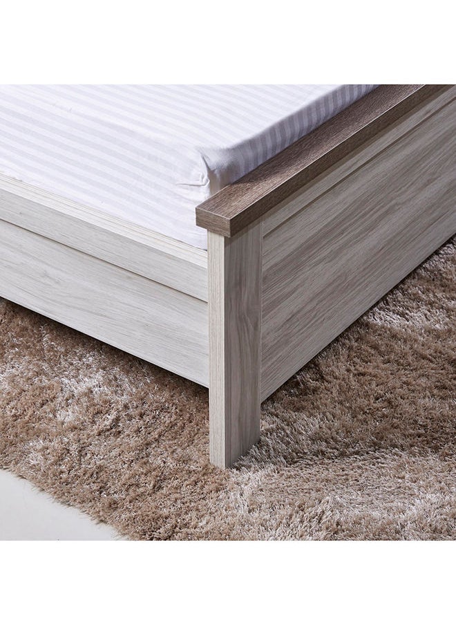 Home Box - Angelic King Bed 211x100x192.4 cm Light Beige, Mattress Size - 180x200cm - Image 1