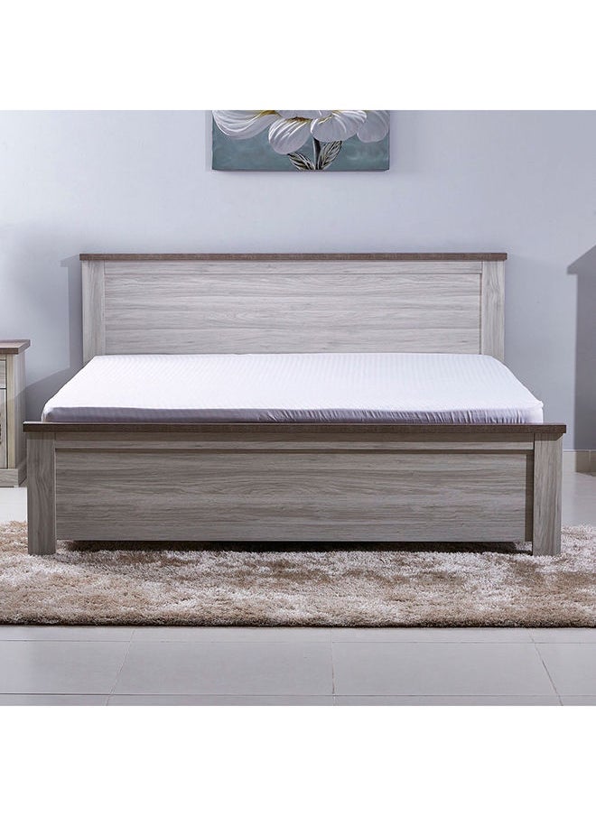 Home Box - Angelic King Bed 211x100x192.4 cm Light Beige, Mattress Size - 180x200cm - Image 1