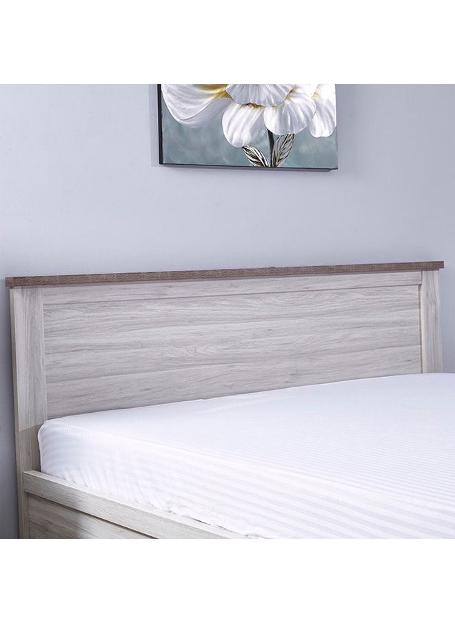 Home Box - Angelic King Bed 211x100x192.4 cm Light Beige, Mattress Size - 180x200cm - Image 1