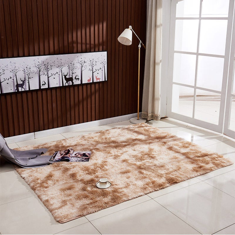 Living Room Carpet: Khaki Rectangle Soft Carpet - Non-slip Skin-friendly Rug Carpet for Living Room Bedroom Study Children's Room - Image 1
