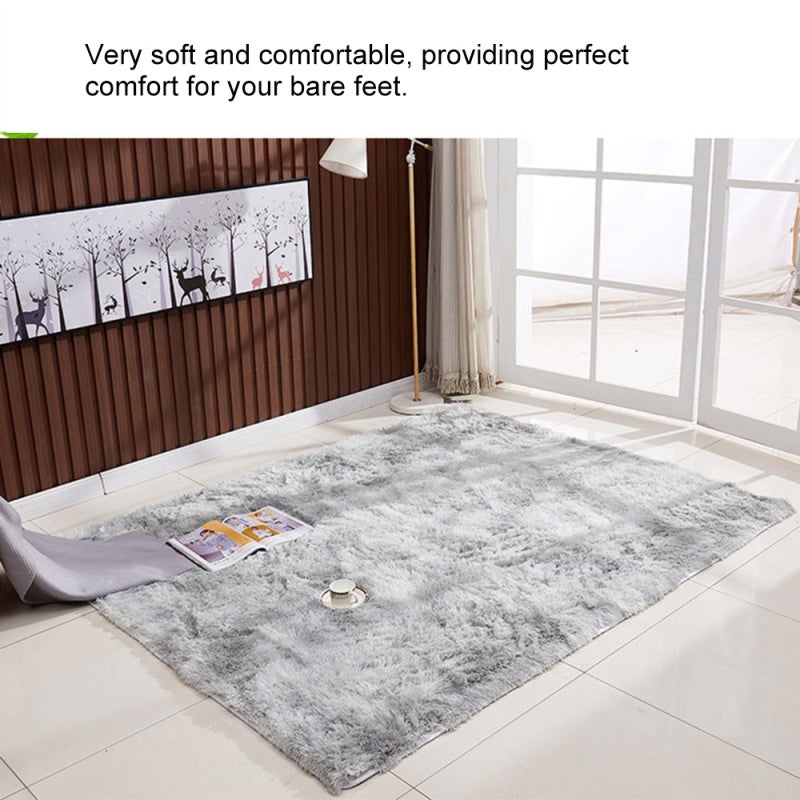 Living Room Carpet: Khaki Rectangle Soft Carpet - Non-slip Skin-friendly Rug Carpet for Living Room Bedroom Study Children's Room - Image 4