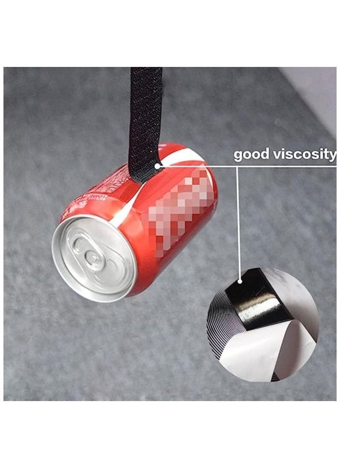 2 Rolls Self Adhesive Hook and Loop Tape 10M Mounting Adhesive Tape Double Side Sticky Strip for Installation Home Office