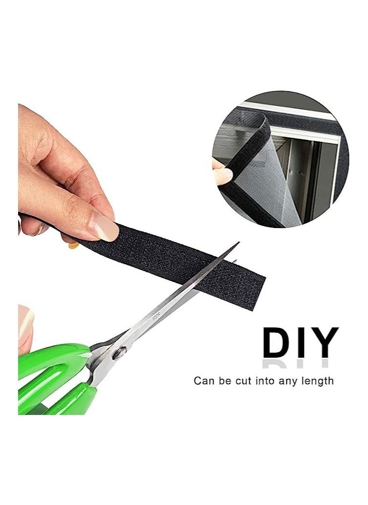 RATSAW 2 Rolls Self Adhesive Hook and Loop Tape 10M Mounting Adhesive Tape Double Side Sticky Strip for Installation Home Office  - Image 4