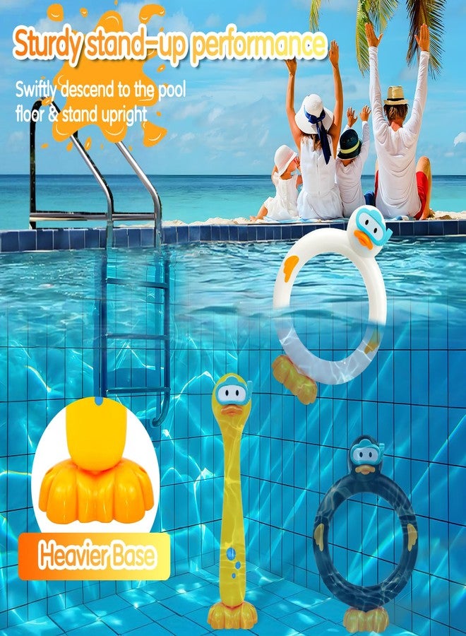 zeeloopbee Duck Swimming Diving Sticks Pool Toys for Kids Ages 4-8, 3pcs Training Sinking Throwing Dive Toy for Kid Diving, Summer Underwater Sinking Pool Toys for Kids Ages 8-12 (Duck Sticks) - Image 2