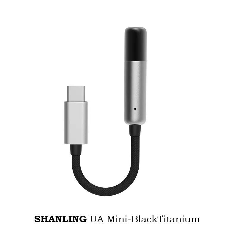 Shanling UA Mini App Version Hi-Res Audio USB DAC Headphone Amp, Black Titanium - Image 1