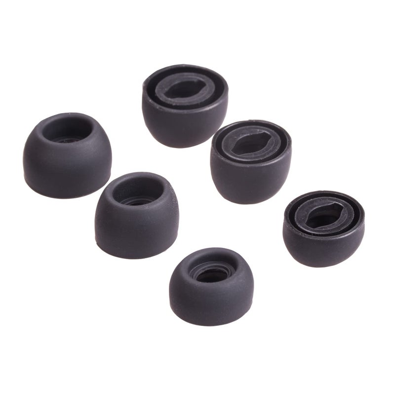 luakesa Replacement Silicone Tips Earbuds Eartips Set for Samsung Galaxy Buds Pro Headphones Fit in Case Ear Tips,6 Pairs (Phantom Black) - Image 5