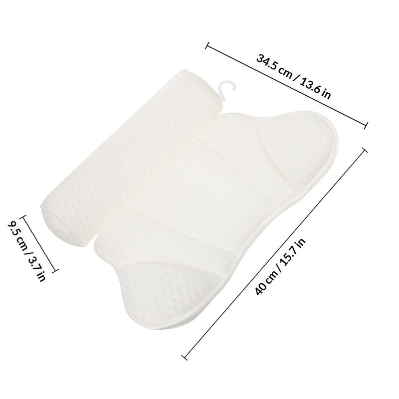 Spa Bathtub Pillow with Suction Cups Mesh for Head and Neck Support Home Relaxation - Image 3