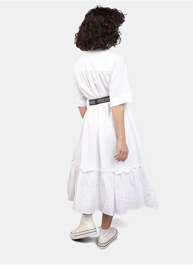 American Eagle - Ruffle Detail Shirt Dress - Image 1