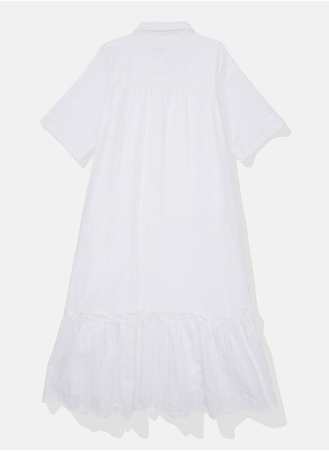 American Eagle - Ruffle Detail Shirt Dress - Image 1