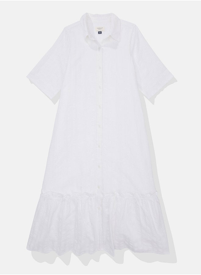 American Eagle - Ruffle Detail Shirt Dress - Image 1