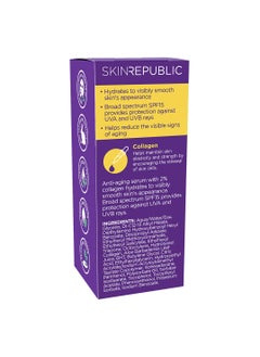 SKIN REPUBLIC Skin Republic 2% Collagen SPF 15 Anti-Aging Serum to reduce fine lines and wrinkles, Helps keep skin plump and firm for a youthful look (30ml)  - Image 2