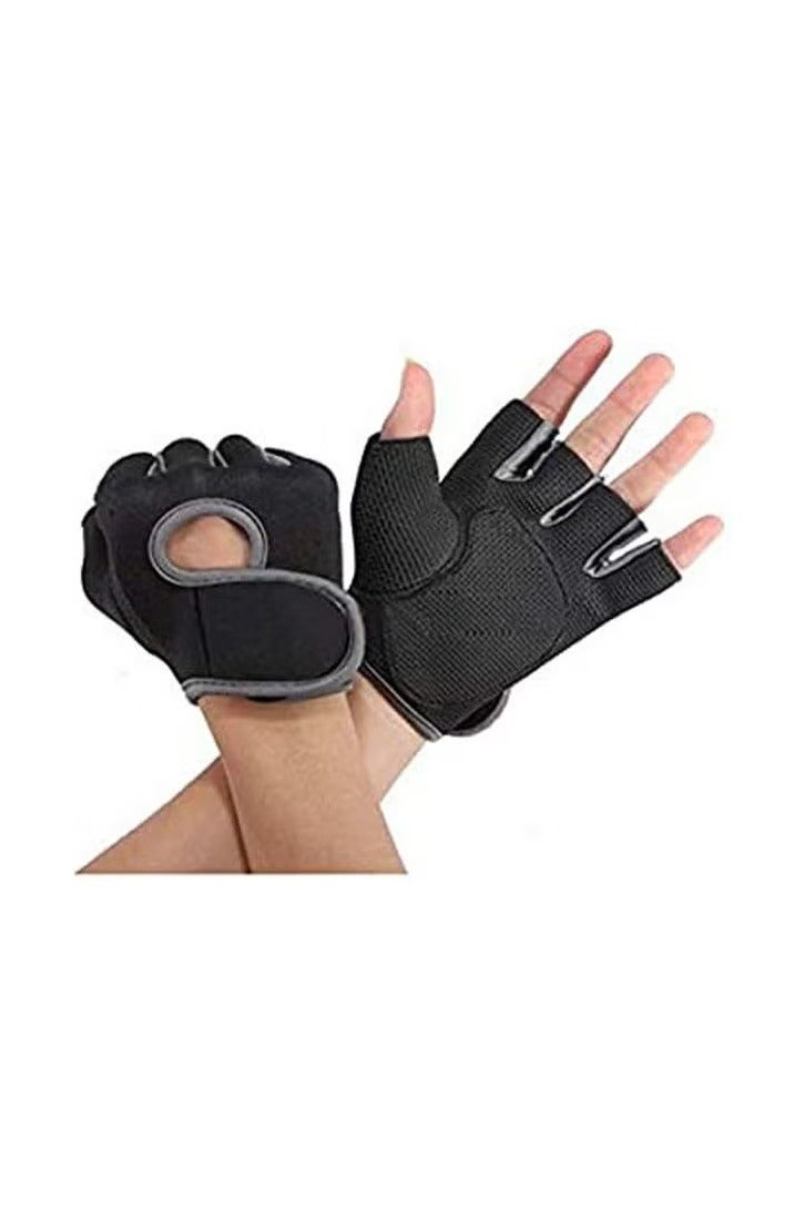 Generic Pair Sport Cycling Fitness Gym Weightlifting Exercise Half Finger Sport Gloves  - Image 1
