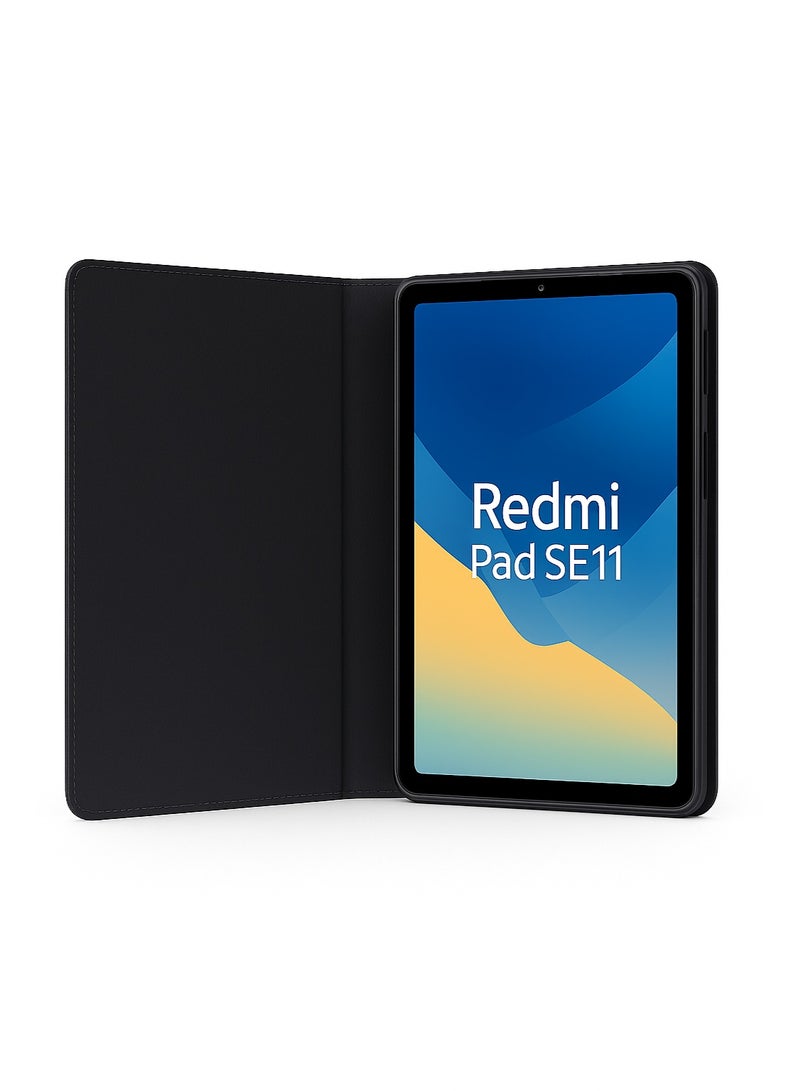 جراب حماية كاملة لتابلت Redmi Pad SE 11 – تصميم أنيق وعملي يجمع بين الحماية الكاملة والراحة في الاستخدام – اللون الأسود - Image 2