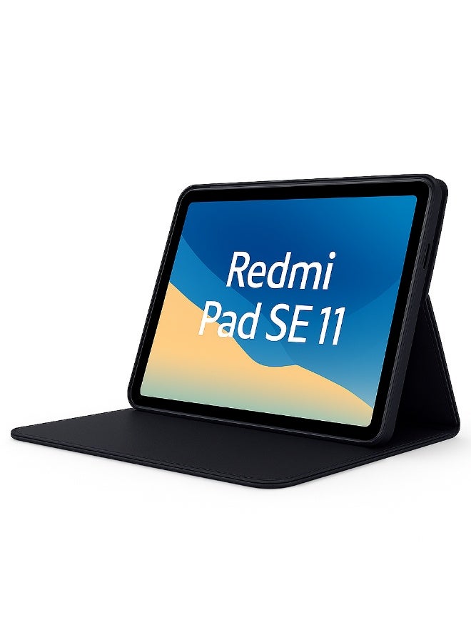 جراب حماية كاملة لتابلت Redmi Pad SE 11 – تصميم أنيق وعملي يجمع بين الحماية الكاملة والراحة في الاستخدام – اللون الأسود - Image 3