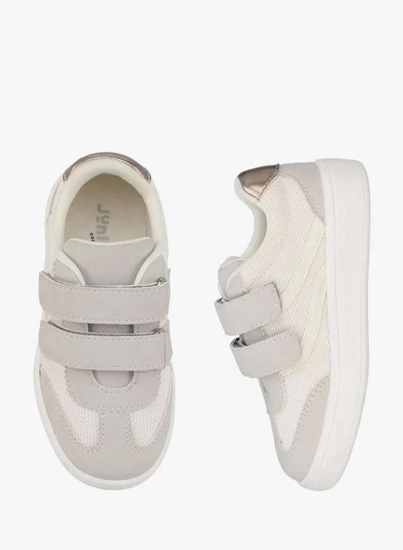 جونيورز Girls Hook & Loop Ankle School Sneakers