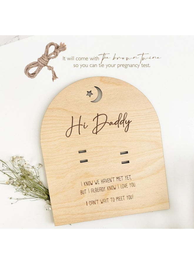 CMGTYYD Wooden Pregnancy Picture Frame,Ideas Beautiful Decor Sign for The Announcement of Pregnancy,Tabletop Ornaments Photo Frames for First Time Mom Dad Gifts - Image 2