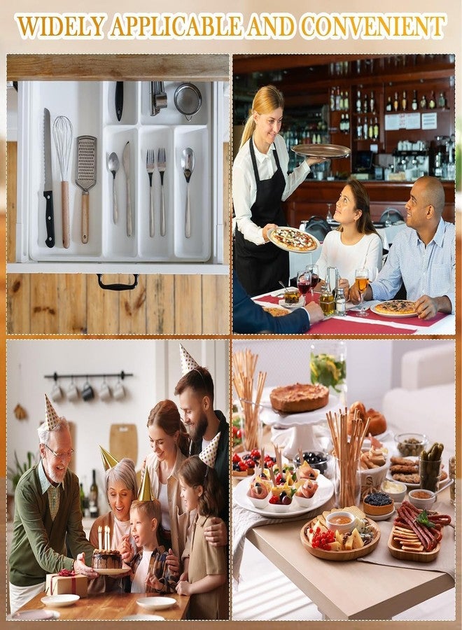 HOMANLY Kitchen Drawer Organizer for Flatware and Utensils, Clear Acrylic Silverware Drawer Organizer for Drawer, Office, Bathroom (CLEAR) - Image 5