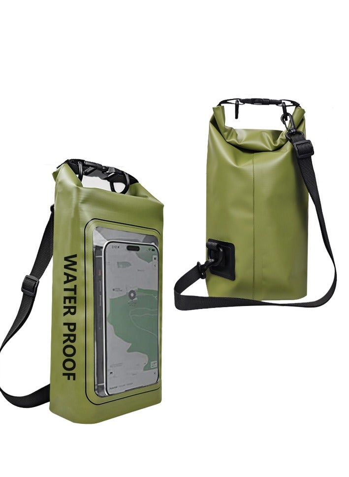 Generic 2L  Dry Bag Swimming Pack Touch Screen Outdoor Waterproof Kayak Storage Bag Trekking Drifting Rafting Surfing Boating Backpack